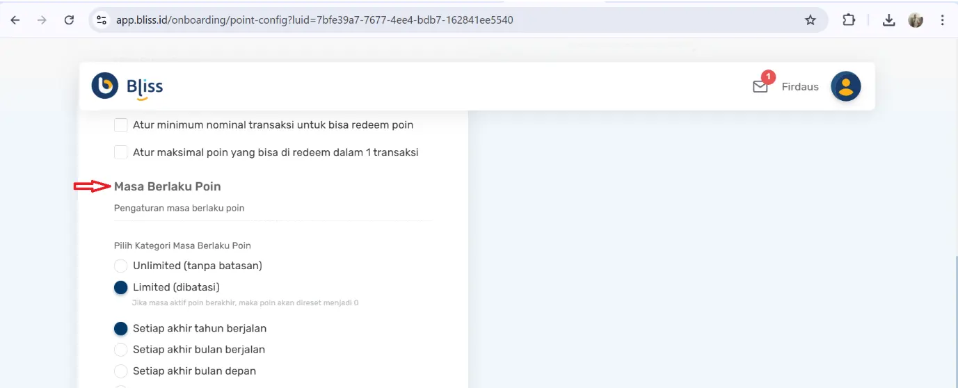 cara mengatur point brand